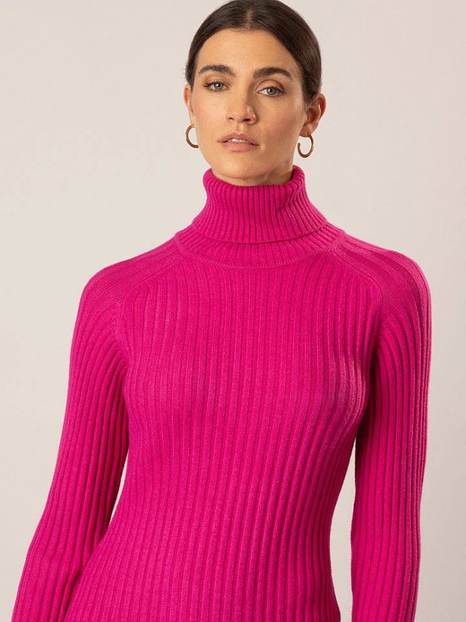 APART Sukienka dzianinowa w kolorze różowym rozmiar: 38