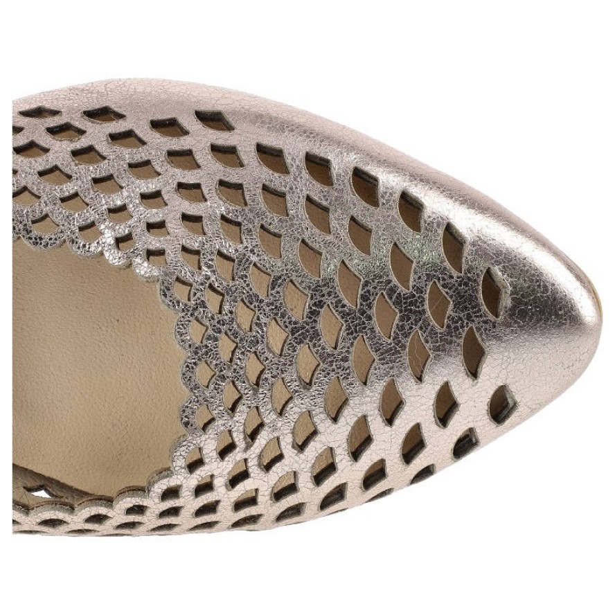 Różowe Baleriny Exquisite Damskie Eleganckie Buty