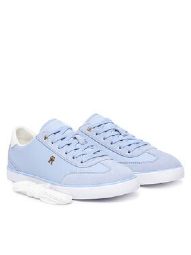 Tommy Hilfiger Sneakersy Th Chic Low Vulc FW0FW09391 Niebieski jasny
