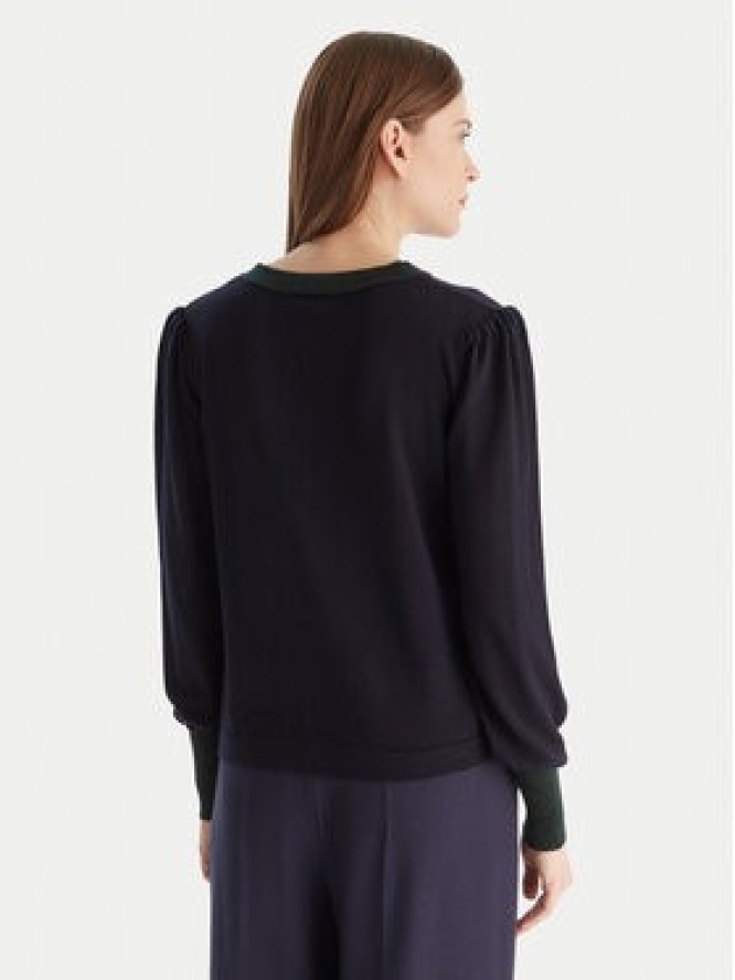 Luisa Spagnoli Sweter Maluma 100211 Granatowy Regular Fit