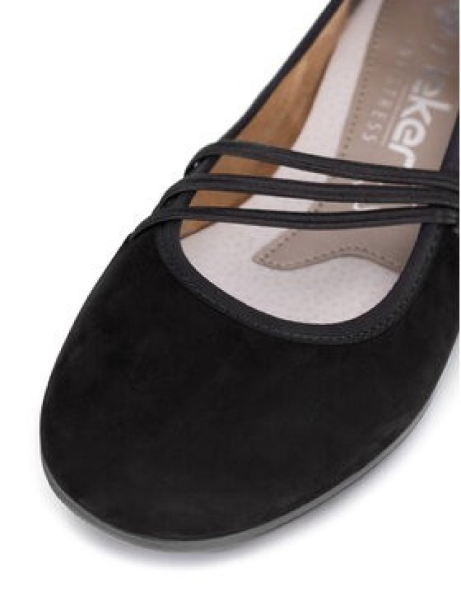 Rieker Baleriny L9369-00 Czarny