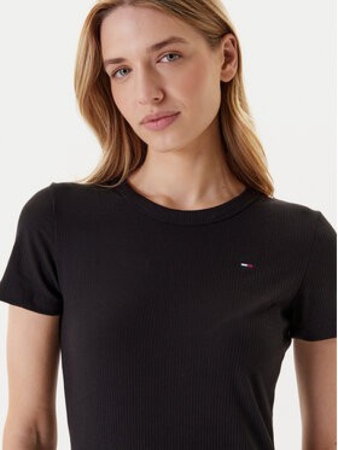 Tommy Jeans Sukienka codzienna DW0DW19721 Czarny Slim Fit