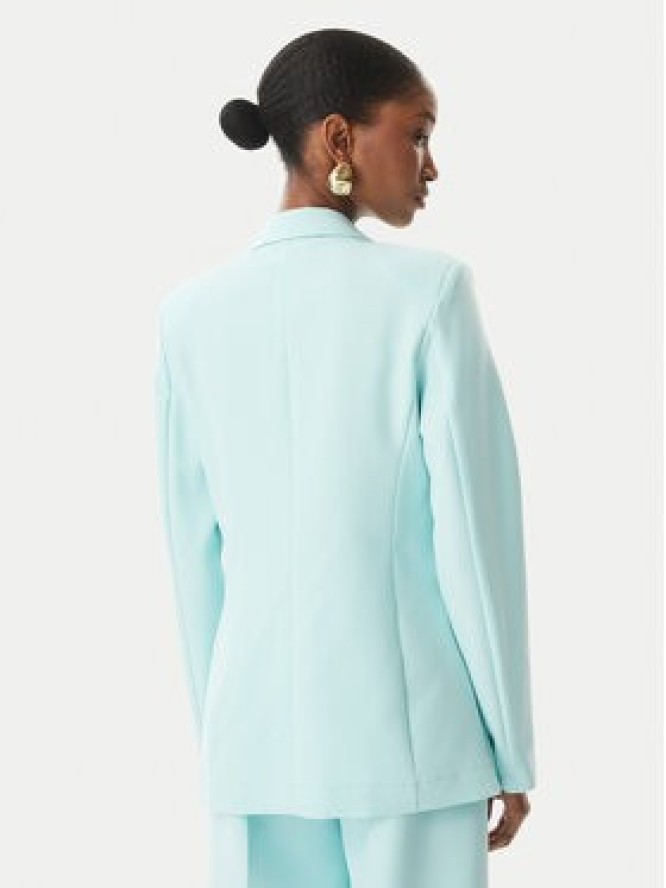 Maryley Marynarka 26EB187/43AC Turkusowy Regular Fit