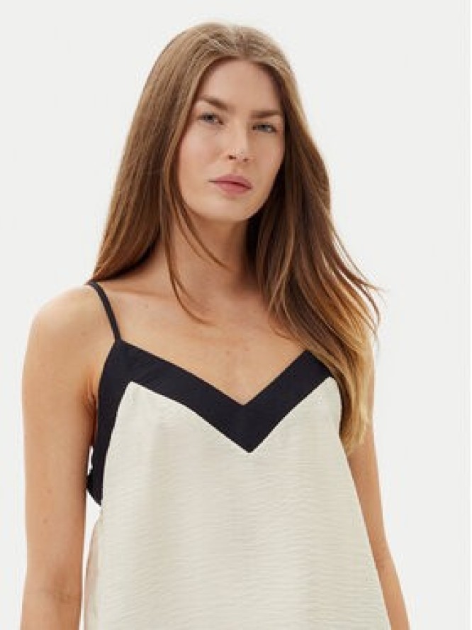 Vero Moda Top Denise 10329790 Beżowy Regular Fit