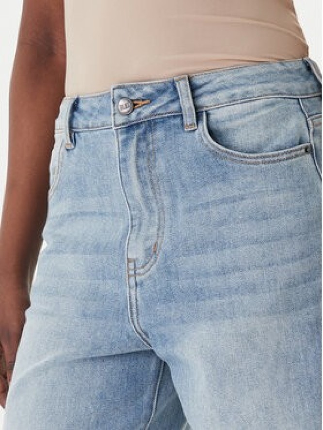 Eleh Jeansy EL112 Niebieski Wide Leg