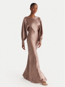 ACCESS FASHION Sukienka wieczorowa 54-3349-237 Beżowy Regular Fit