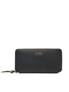 Tommy Hilfiger Portfel Th Leather Lrg Za Wallet AW0AW18941 Czarny