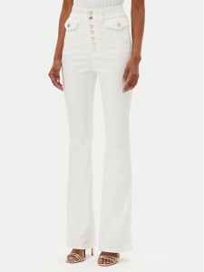 MET Jeansy M10 253PT Biały Regular Fit