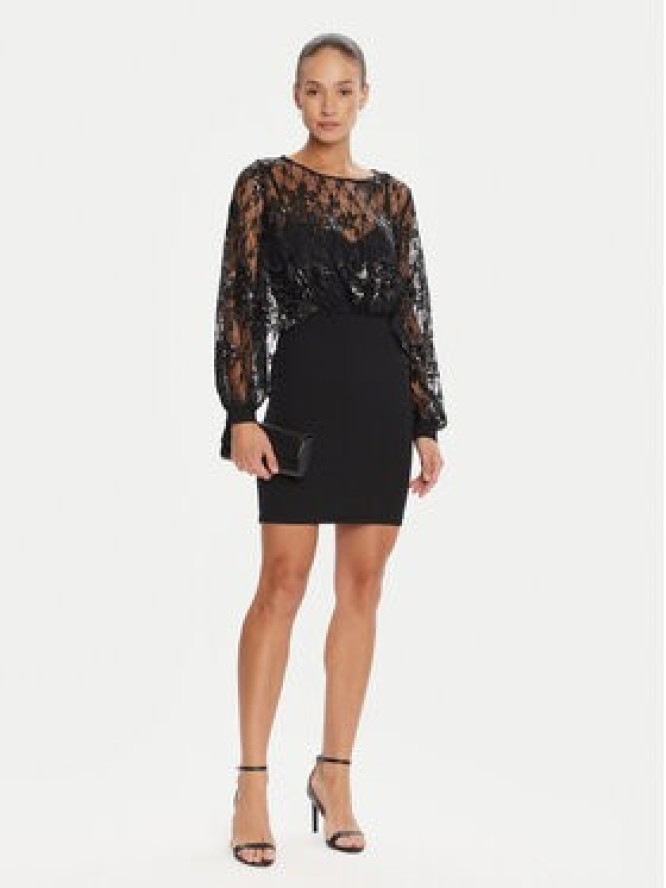 Rinascimento Sukienka koktajlowa CFC0125098003 Czarny Regular Fit