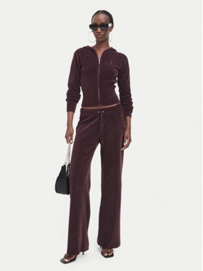 Juicy Couture Bluza JCWEB005 Brązowy ciemny Regular Fit