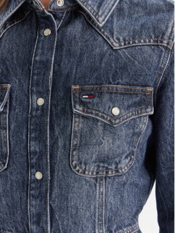 Tommy Jeans Sukienka jeansowa Western DW0DW21635 Niebieski Regular Fit