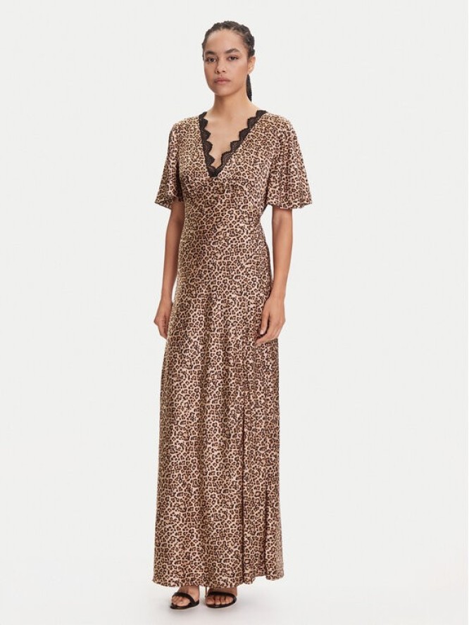 Guess Sukienka wieczorowa W5YK01 WHEZ2 Beżowy Regular Fit