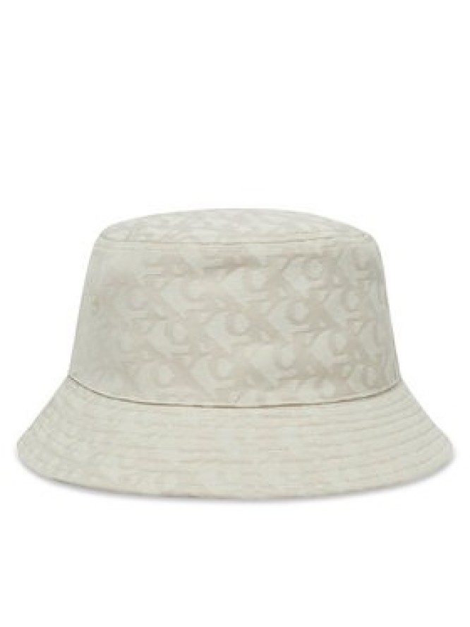 Calvin Klein Kapelusz Logo Jacquard Bucket Hat LV04K5059G Beżowy
