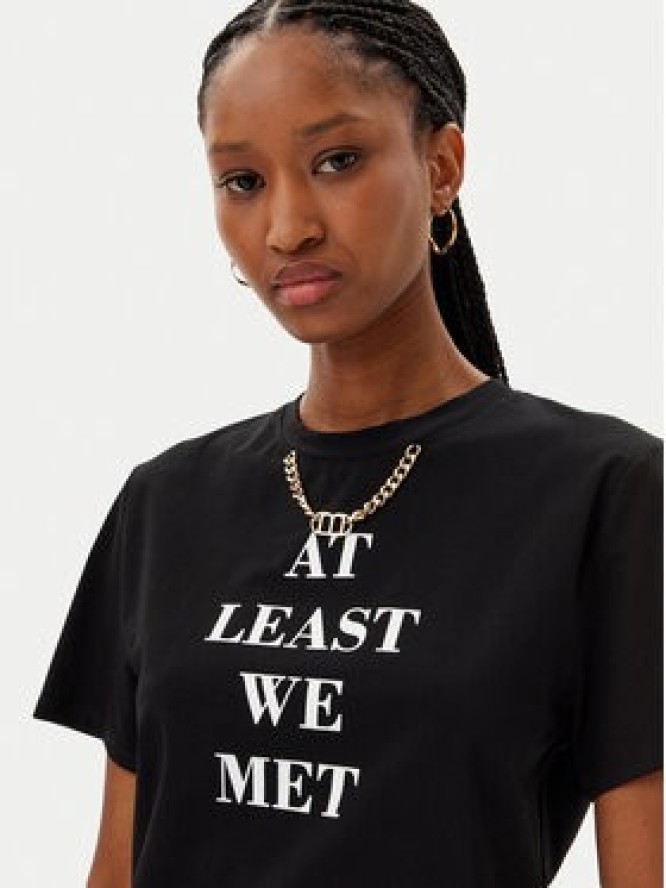 MET T-Shirt M10 261TS Czarny Regular Fit