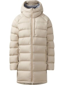 Haglöfs Płaszcz puchowy "Rosson Down" w kolorze beżowym rozmiar: S