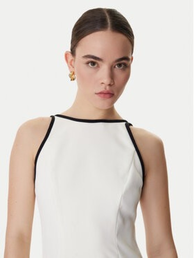 Marella Sukienka koktajlowa Sapore 2613221113 Écru Regular Fit