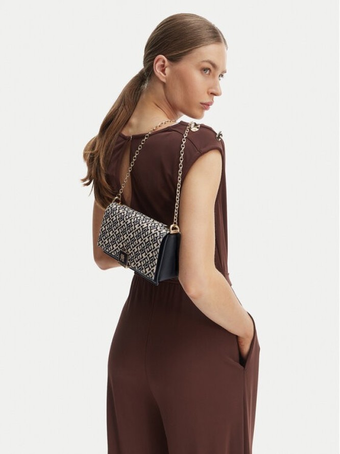 Tommy Hilfiger Torebka Th Her Chain Cross Jacqu AW0AW18637 Granatowy