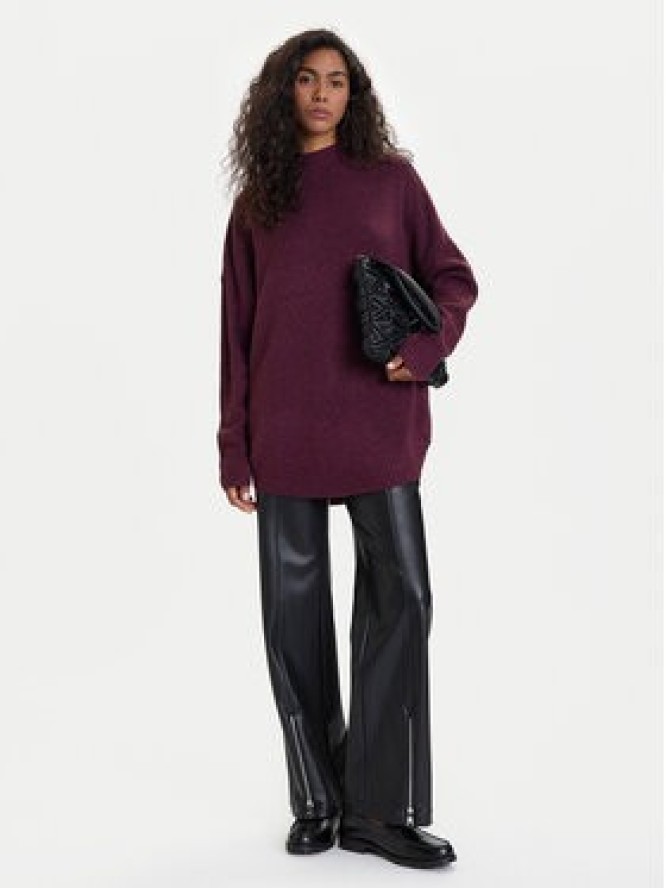 Vero Moda Sweter Plaza 10290784 Fioletowy Loose Fit