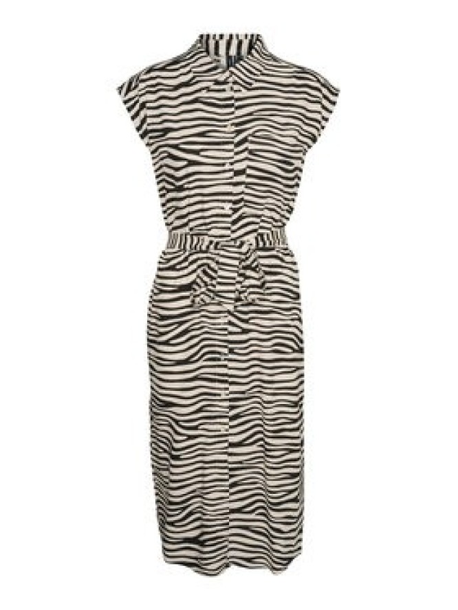 Vero Moda Sukienka koszulowa Mymilo 10282532 Beżowy Regular Fit