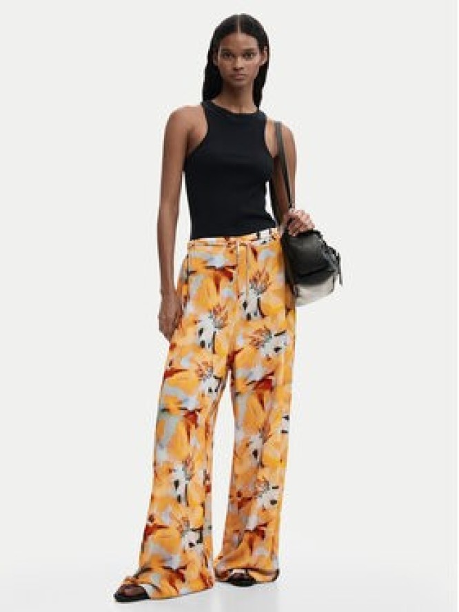 Desigual Spodnie materiałowe Pant Preston 26SWPW38 Pomarańczowy Relaxed Fit