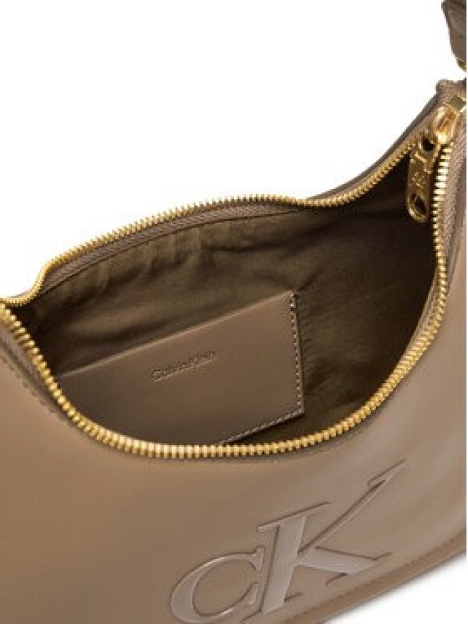 Calvin Klein Torebka Bold Ck Small Shoulder Bag LV04F3230G Beżowy
