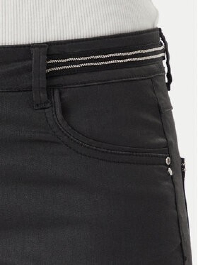 Morgan Spodnie materiałowe 212-PALONA Czarny Slim Fit