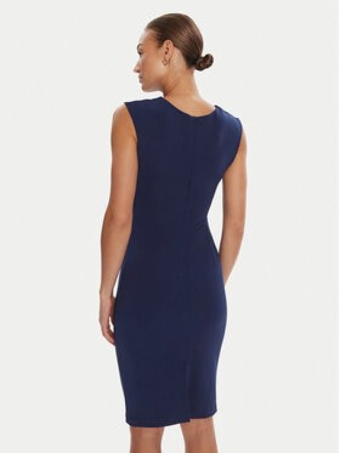 Rinascimento Sukienka koktajlowa CFC0125332003 Granatowy Slim Fit