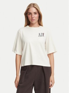 The North Face T-Shirt NF0A8JAP Beżowy jasny Boxy Fit