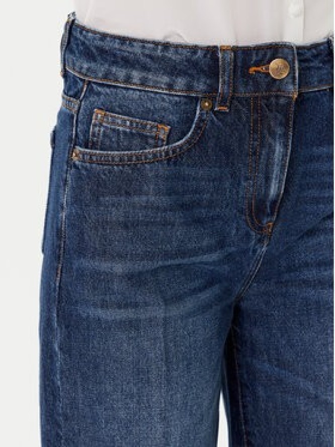 Luisa Spagnoli Jeansy Ortografia 542372 Granatowy Wide Leg