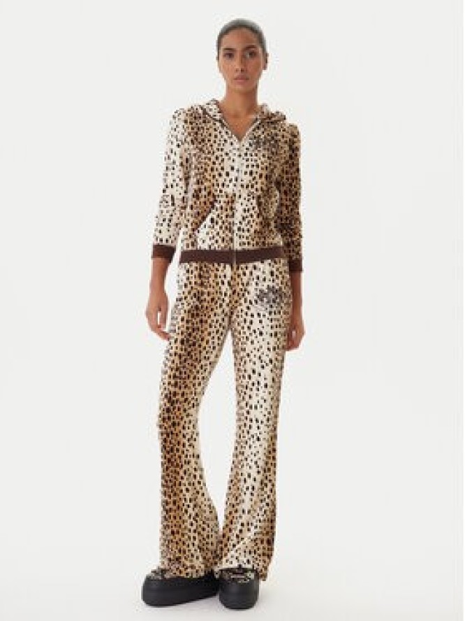 Juicy Couture Bluza JCGAS225012A Beżowy Slim Fit