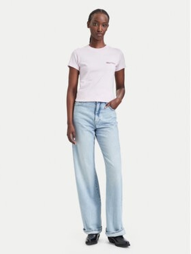 Karl Lagerfeld Jeans T-Shirt A1W17004 Różowy jasny Slim Fit