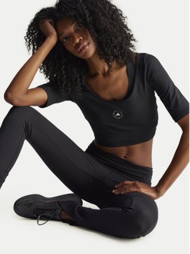 adidas by Stella McCartney Legginsy TrueStrength IW0515 Czarny Regular Fit