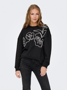 JDY Bluza "Canoa" w kolorze czarnym rozmiar: S