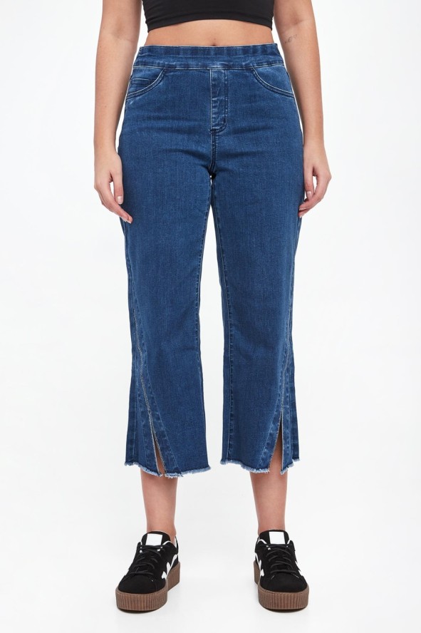 Jeansy damskie z kryształkami JOSEPH RIBKOFF