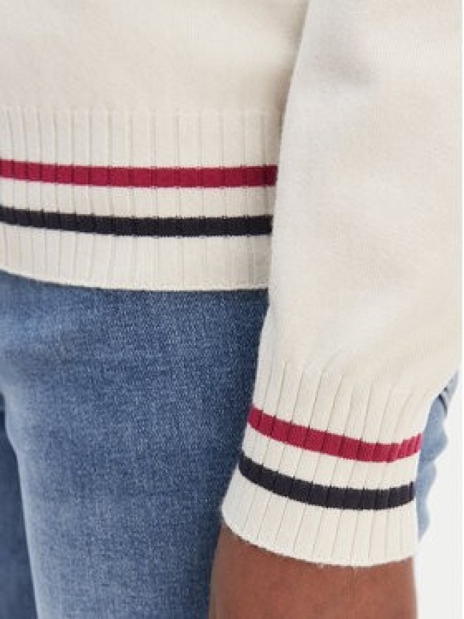 Liu Jo Sport Sweter TA6068 MS49I Biały Regular Fit