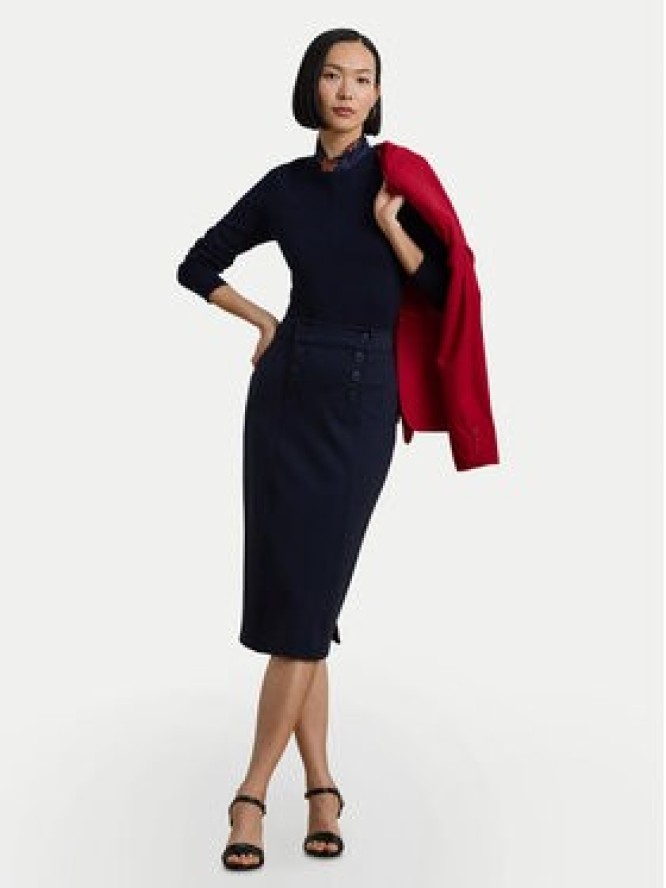LAUREN RALPH LAUREN Spódnica ołówkowa 200957618001 Granatowy Regular Fit