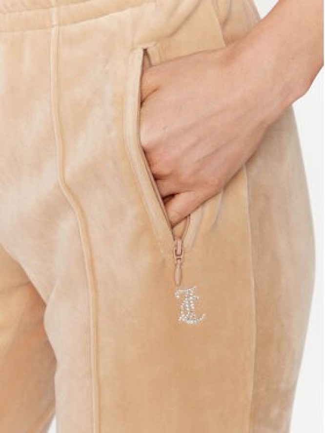 Juicy Couture Spodnie dresowe Tina JCAPW045 Beżowy Regular Fit