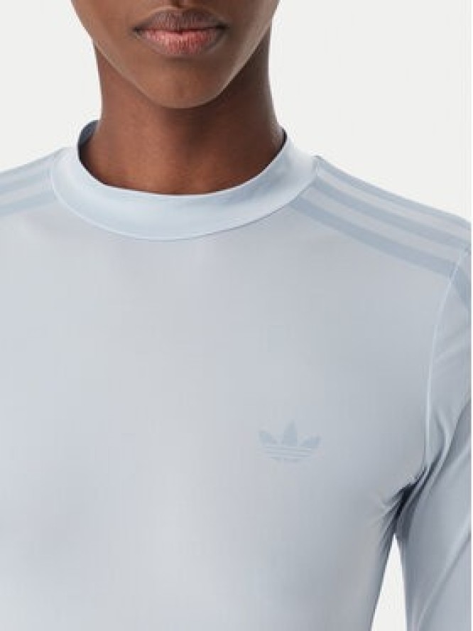 adidas Bluzka Adiluna Season 2 X Jennie Sheer LD4970 Niebieski Slim Fit