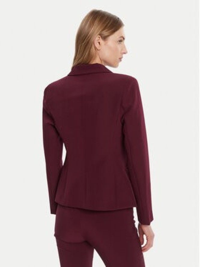 Rinascimento Marynarka CFC0126227003 Bordowy Slim Fit