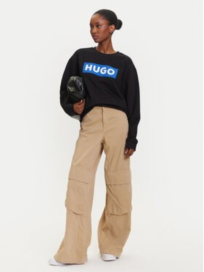 HUGO Bluza Classic 50522425 Czarny Relaxed Fit
