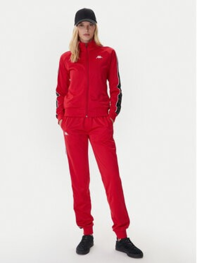 Kappa Bluza 301PSC0 Czerwony Slim Fit