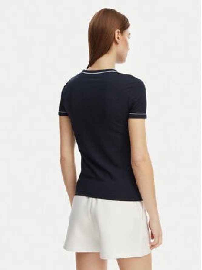 Lacoste T-Shirt TF5289 Granatowy Slim Fit