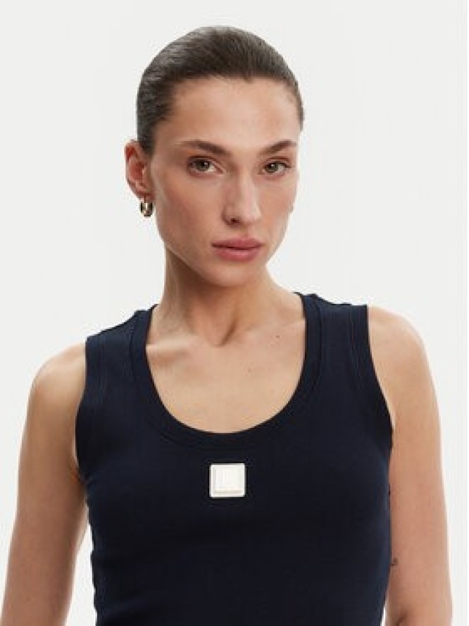 Fracomina Top FP25ST2001J40101 Granatowy Slim Fit