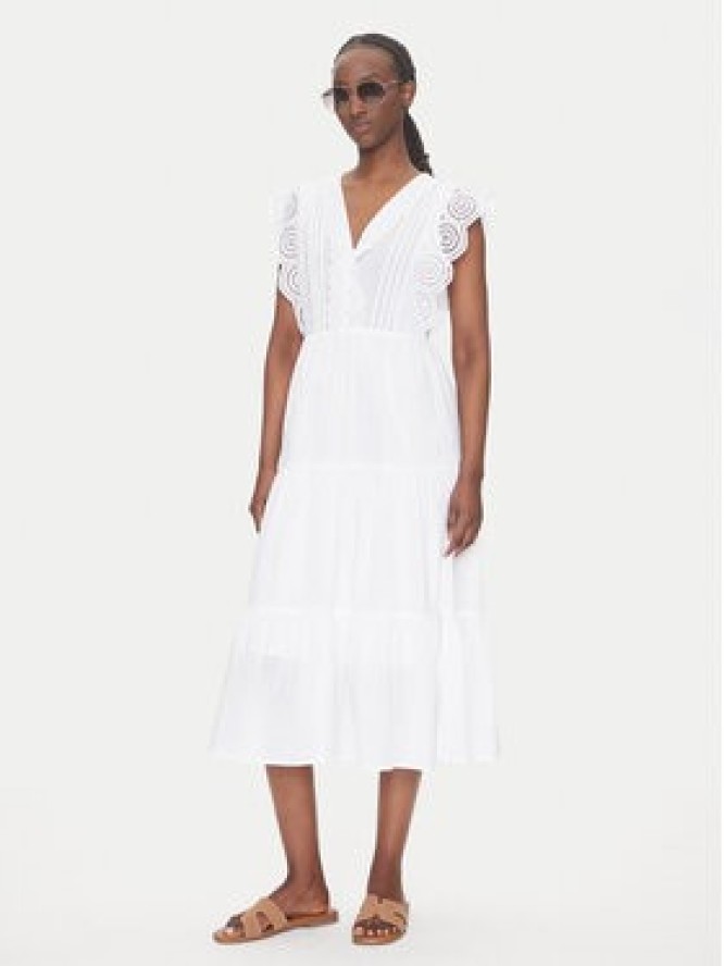 JDY Sukienka letnia Sara 15350748 Biały Regular Fit