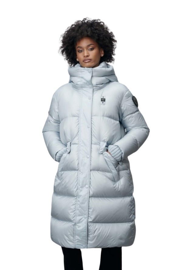 BLAUER Błękitny damski płaszcz Lena Raincoat Long Jackets, Rozmiar XS