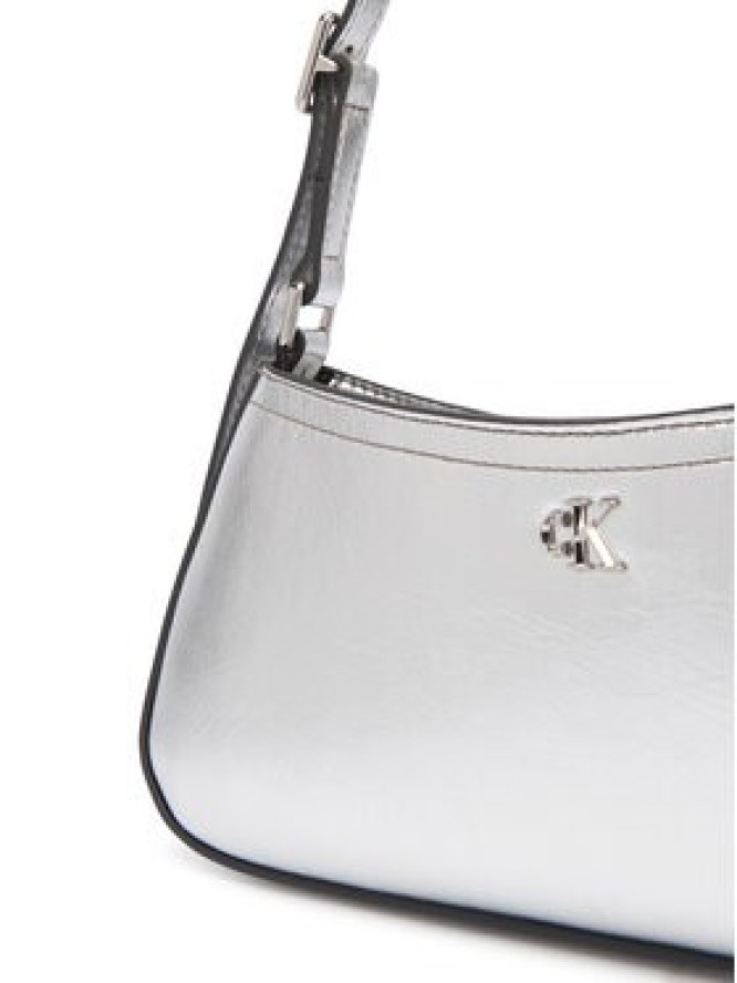 Calvin Klein Torebka Ck Metallic Small Shoulder Bag LV04F3304G Srebrny