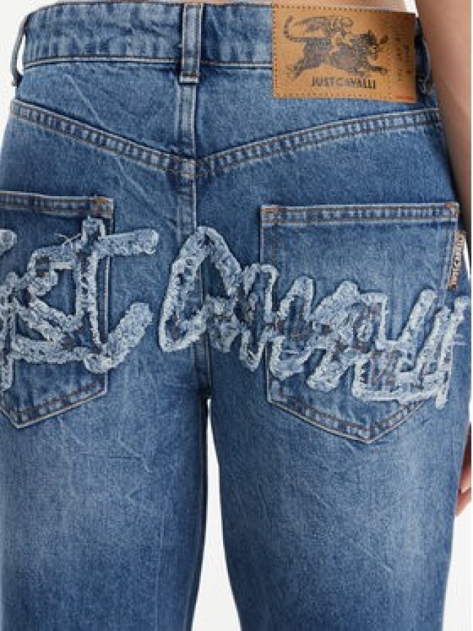 Just Cavalli Jeansy 78PAB5B5 Niebieski Wide Leg