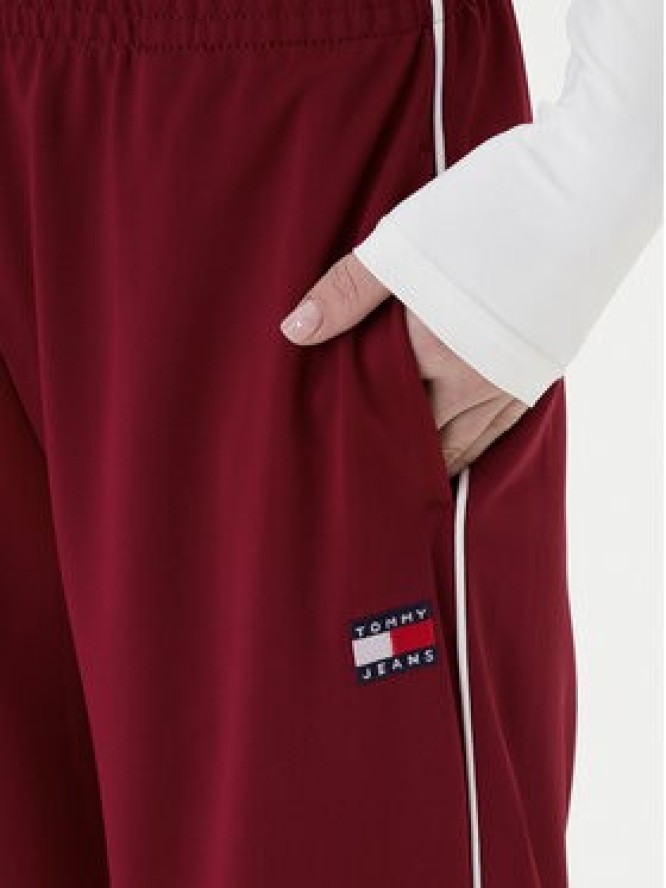 Tommy Jeans Spodnie dresowe Archive DW0DW22633 Bordowy Regular Fit