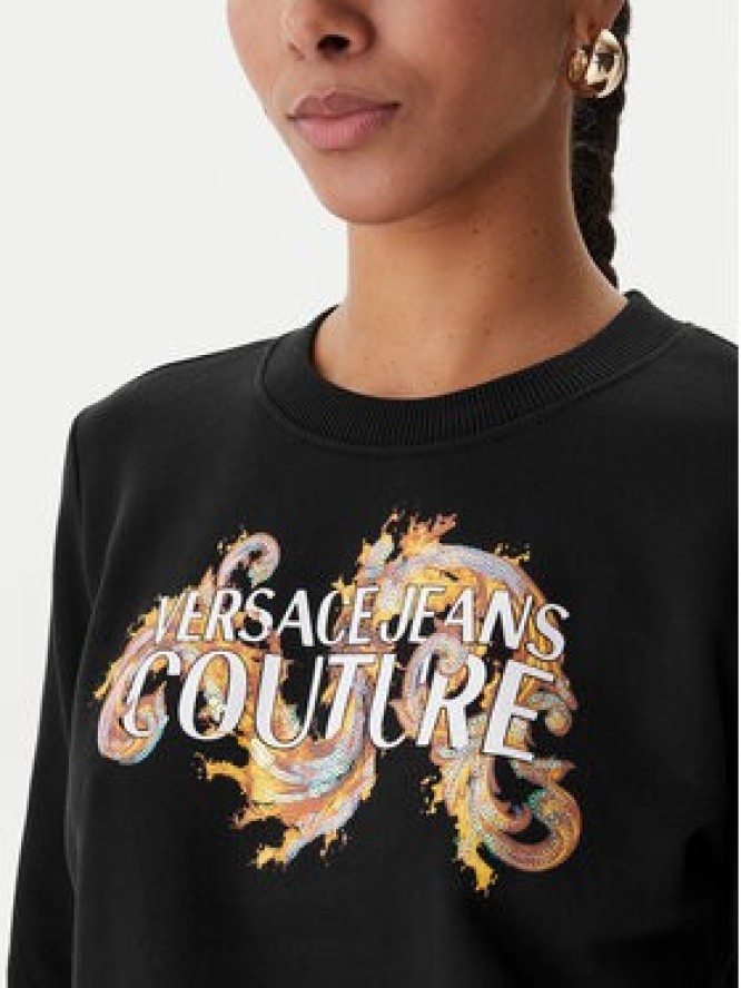 Versace Jeans Couture Bluza 80HAIE02 CF00E Czarny Regular Fit