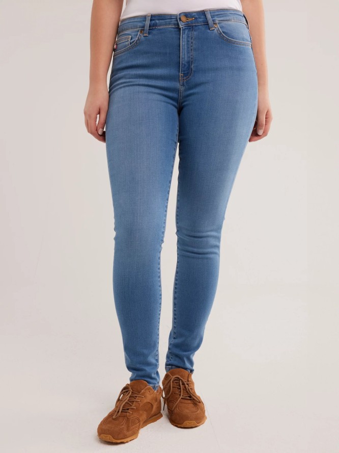 Jeansy damskie skinny niebieskie Adela 367